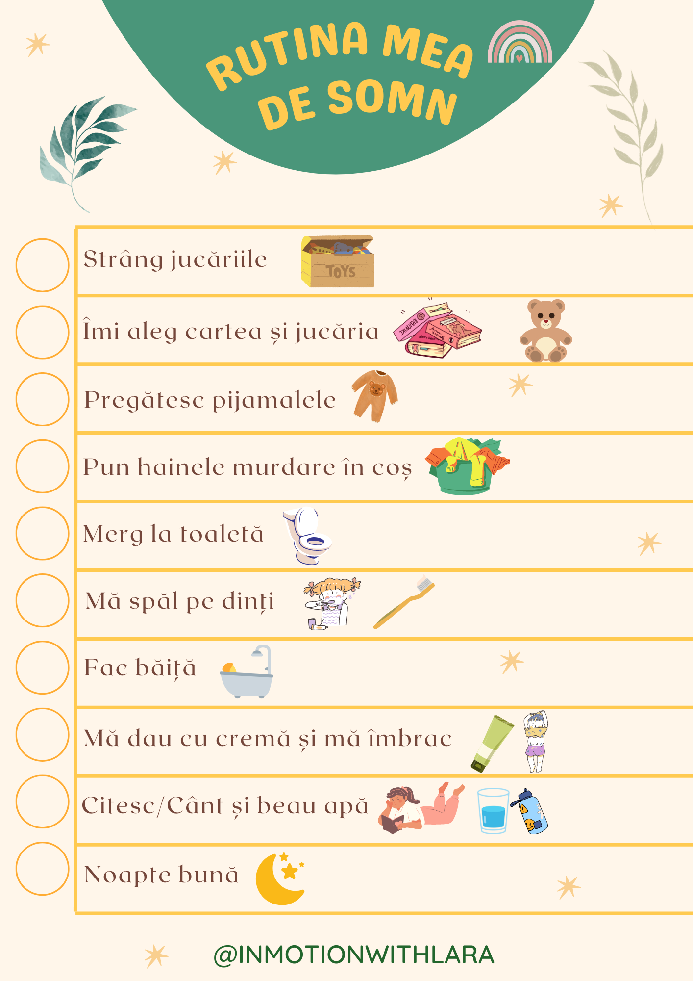 Schemă copii - Rutina mea de somn 4 Schemă copii - Rutina mea de somn - imagine 2