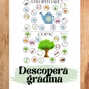 Fișă de lucru - Descoperă grădina - 28 elemente