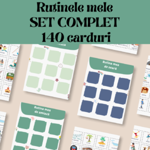 Rutinele mele - Set scheme copii - 140 carduri incluse