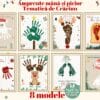 Amprentă mână - picior - 8 modele - Crăciun 1 Amprenta mana picior cadouri Craciun
