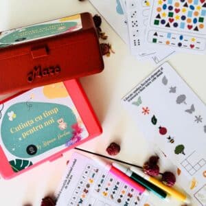 Cutiuța cu timp pentru noi - personalizată cu nume - activități lavabile pentru copii