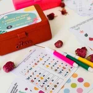 Alternative view of Cutiuța cu timp pentru noi - personalizată cu nume - activități lavabile pentru copii