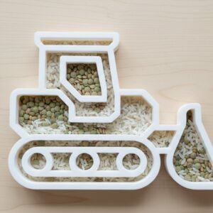 Alternative view of Set joaca senzoriala tavite vehicule - constructii Montessori