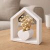 Mini vază decorativă 3D suport căsuță cu inimă