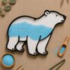Tavita joaca senzoriala urs polar, joaca Montessori open ended, cadou copii 1 urs polar 1
